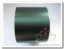 [A-018467] Bedrukt lint Donkergroen met Zilveren opdruk 70 mm 80 cm